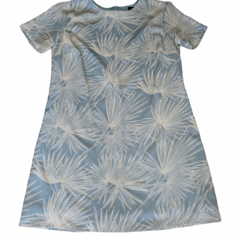 Lulus Tropical Palm Lined Dress sz S